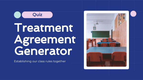 Genialize That: Classroom Treatment Agreement Generator