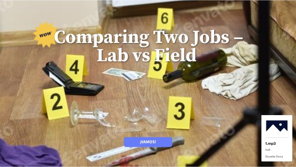 Comparing Two Jobs – Lab vs Field | Genially