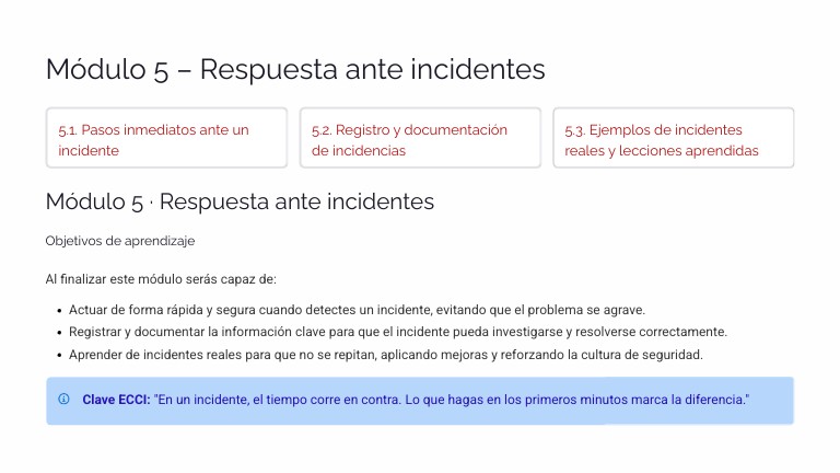 Módulo 5 – Respuesta ante incidentes | Genially