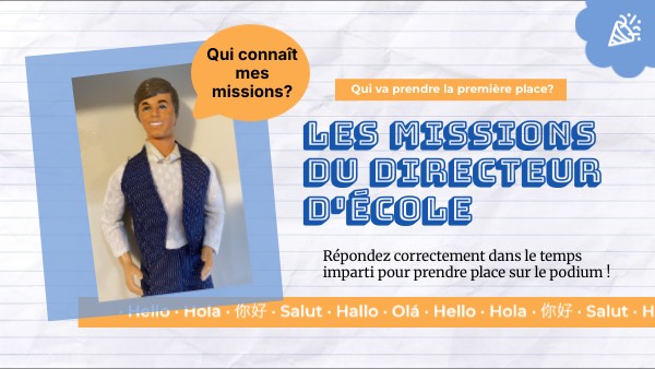 Les missions du directeur d'école | Genially