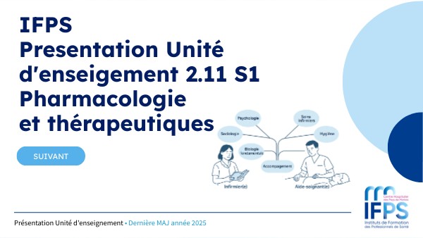 Présentation UE 2.11.S1 | Genially