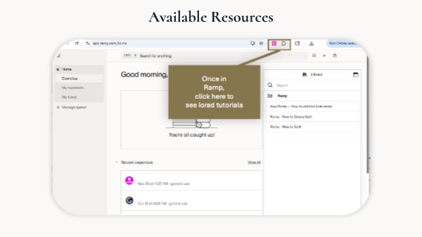 Ramp - Available Resources | Genially