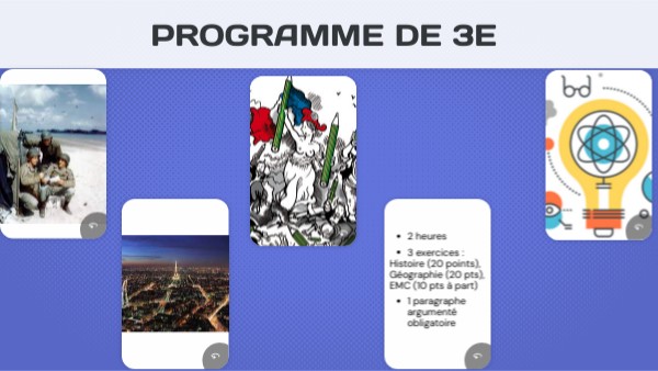 PROGRAMME DE 3e | Genially
