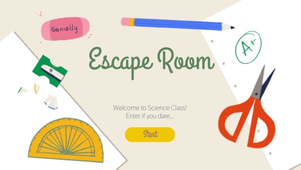 Ms. K's 1st Day: Escape Room | Genially