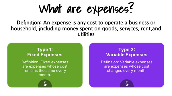 What are expenses? | Genially