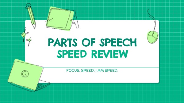 Parts of Speech Speed Review | Genially