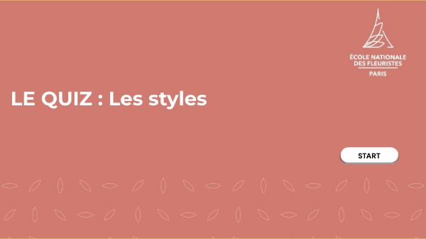 LE QUIZ : les styles | Genially