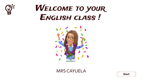 Welcome to your English class ! | Genially