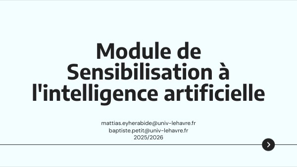 01 : Présentation du module | Genially