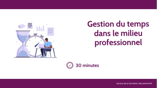 Gestion du temps dans le milieu professionnel | Genially