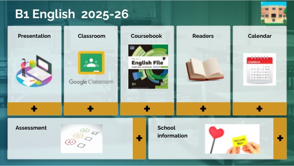 Evening B1 English 2025-26 | Genially