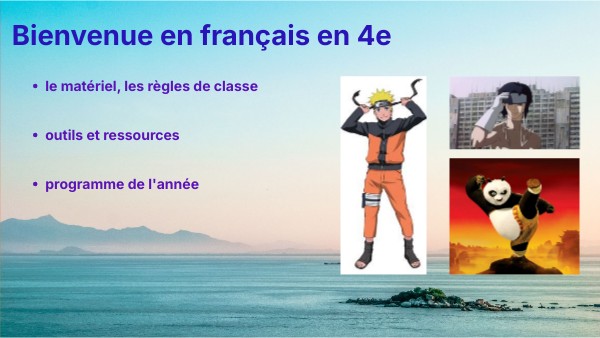 Bienvenue en français en 4e | Genially