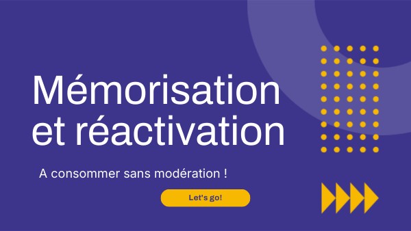 Mémorisation et réactivation | Genially