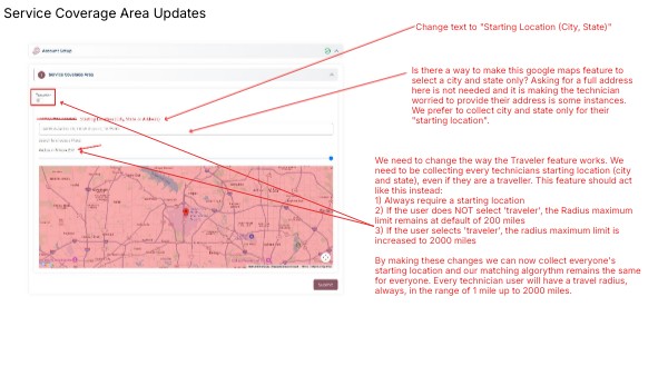 Service Coverage Area - Change | Genially