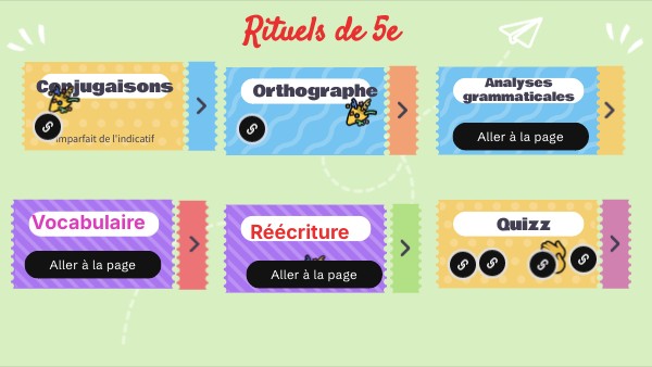 Rituels de 5e | Genially