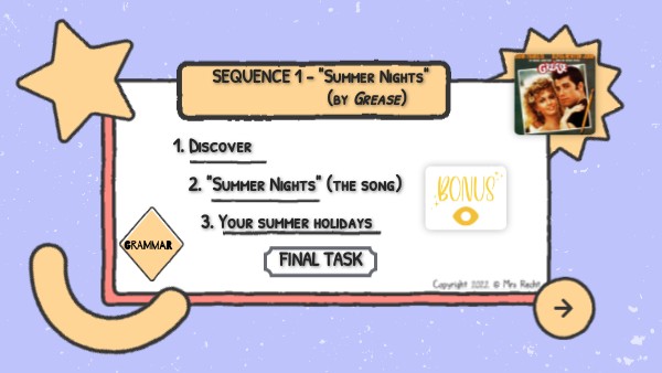 Sequence 1 - Summer Nights (3°) | Genially