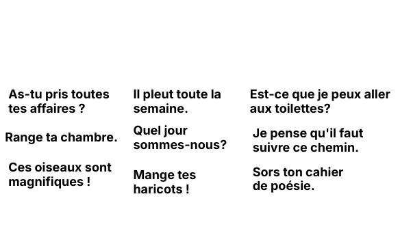 types de phrases | Genially