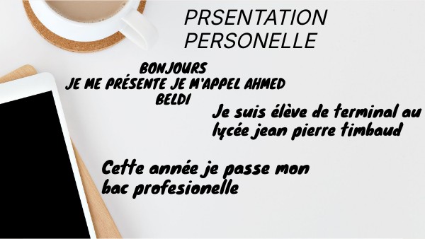 PRSENTATION PERSONELLE | Genially
