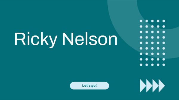 Ricky Nelson | Genially