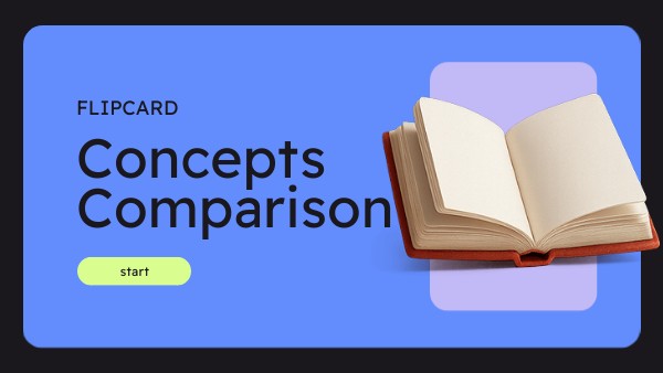 Concepts Comparison Flipcards | Genially