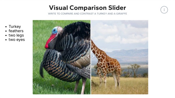 Visual Comparison Slider | Genially