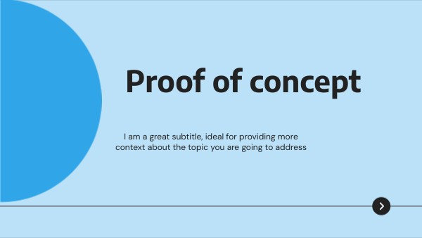 Proof of concept | Genially