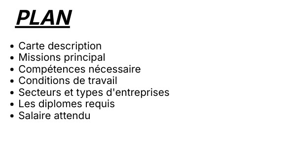 PLAN | Genially