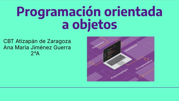Programación orientada a objetos | Genially