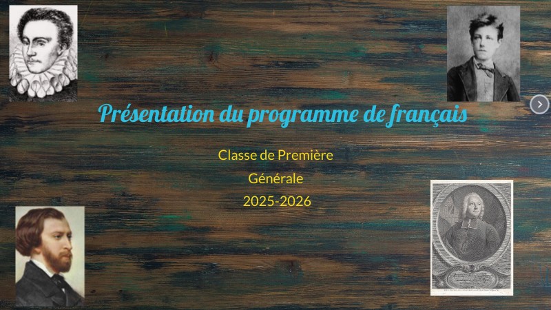 109- Votre programme cette année | Genially
