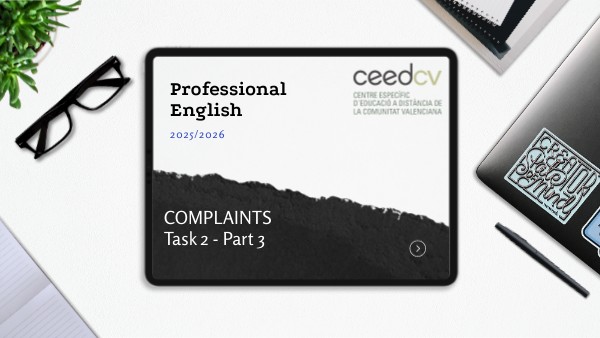 TASK 2 - COMPLAINTS | Genially