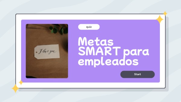 Metas SMART para empleados | Genially