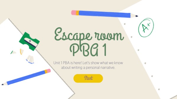 Escape room PBA 1 | Genially