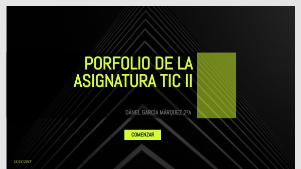 Porfolio de la asignatura TIC ii | Genially