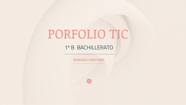 Porfolio Tic Mariana Santurde | Genially