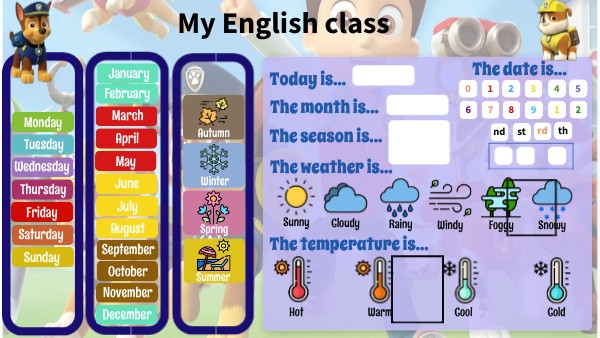 My English class | Genially