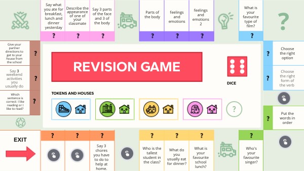 revision game classi terze | Genially