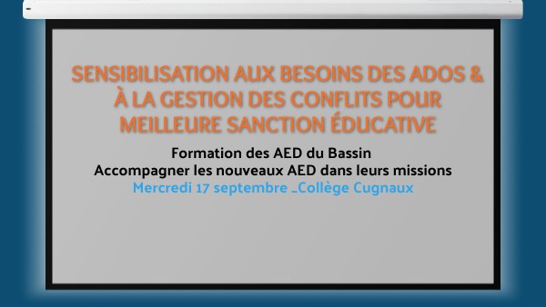 Formation AED Bassin_2025 | Genially