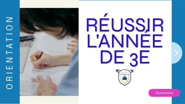 réussir l'année de 3e | Genially