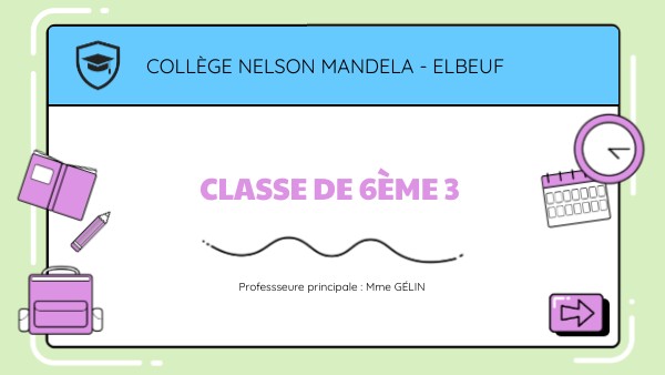 CLASSE DE 6ÈME 3 | Genially