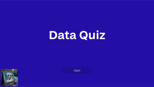 Data Quiz - 1 Données personnelles | Genially