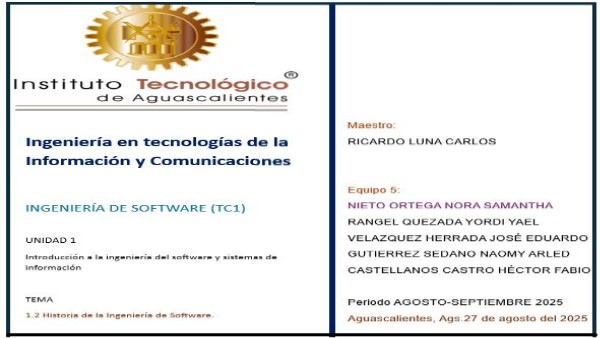 Linea del Tiempo de la Inge7nieria de Software. | Genially