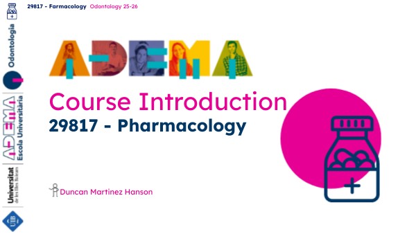 GODO2526 Pharma Course Introduction | Genially