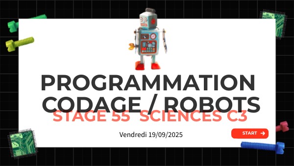 Stage Sciences C3 - robots (2025 09 19) | Genially