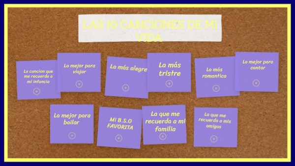 LAS 10 CANCIONES DE MI VIDA | Genially