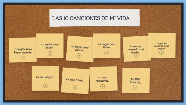 LAS 10 CANCIONES DE MI VIDA | Genially