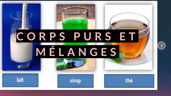 corps purs et mélanges | Genially