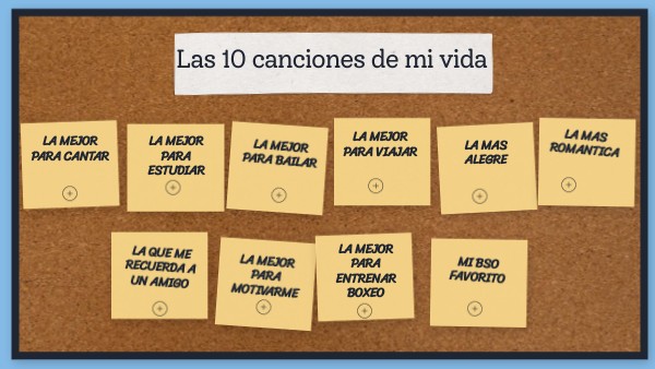 Las 10 canciones de mi vida | Genially