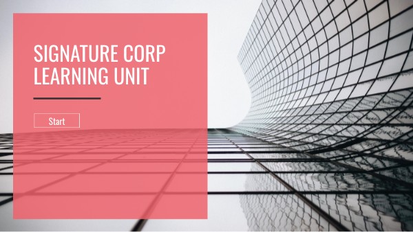 signature corp LEARNING UNIT | Genially