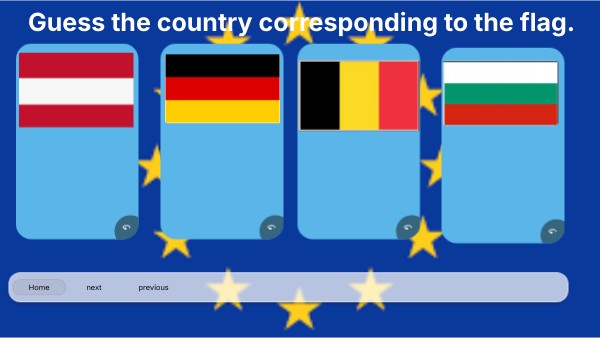 U.E. flags flashcards | Genially