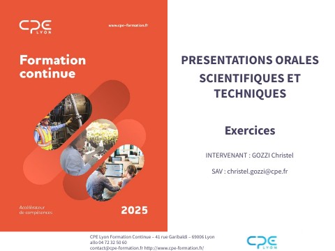 exercices - Présentations scientifiques 2025 | Genially